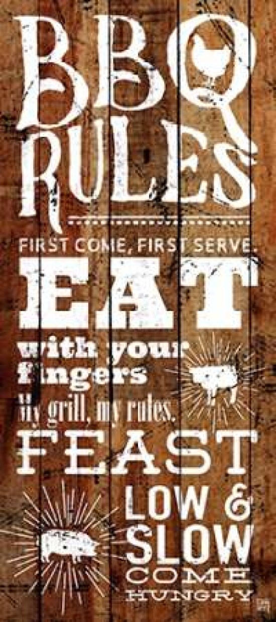 BBQ Rules Poster Print by Aubree Perrenoud Item VARPDXAU1194 Michaels