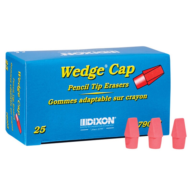 Wedge cap Erasers  The Pencil Superstore