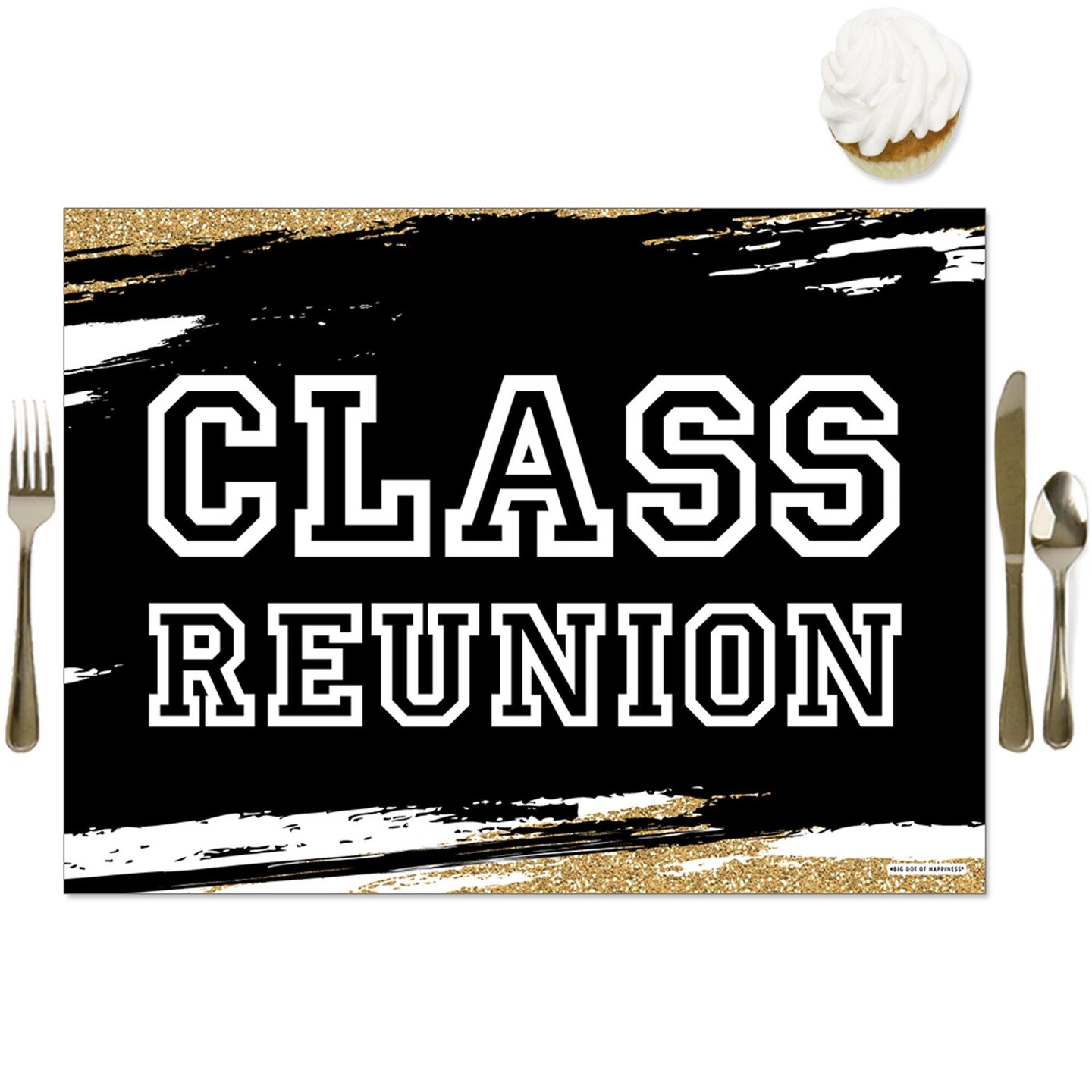 Big Dot of Happiness Reunited - Party Table Decorations - School Class Reunion Party Placemats - Set of 16