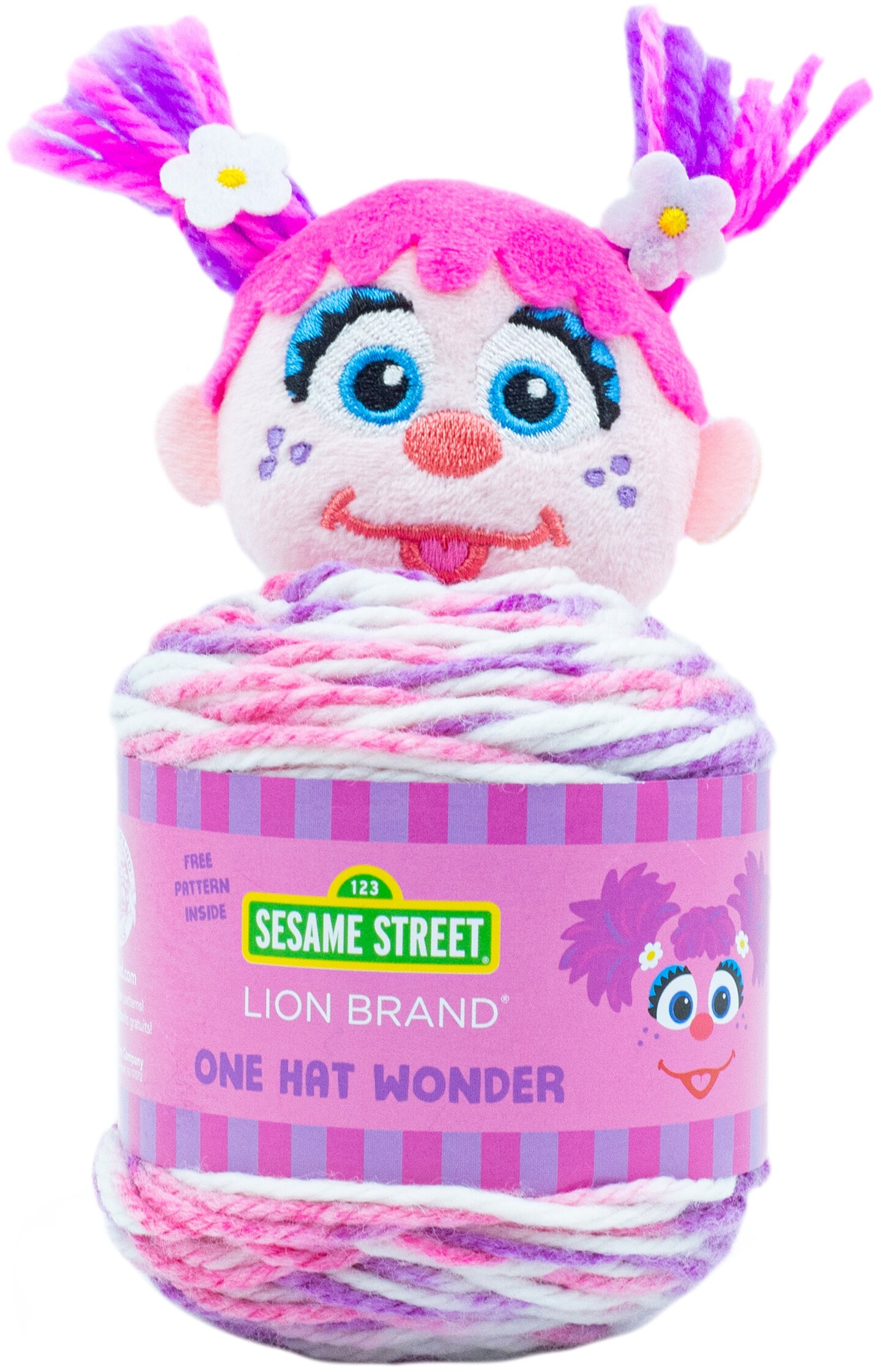 Lion Brand Sesame Street One Hat Wonder Yarn-Abby Cadabby