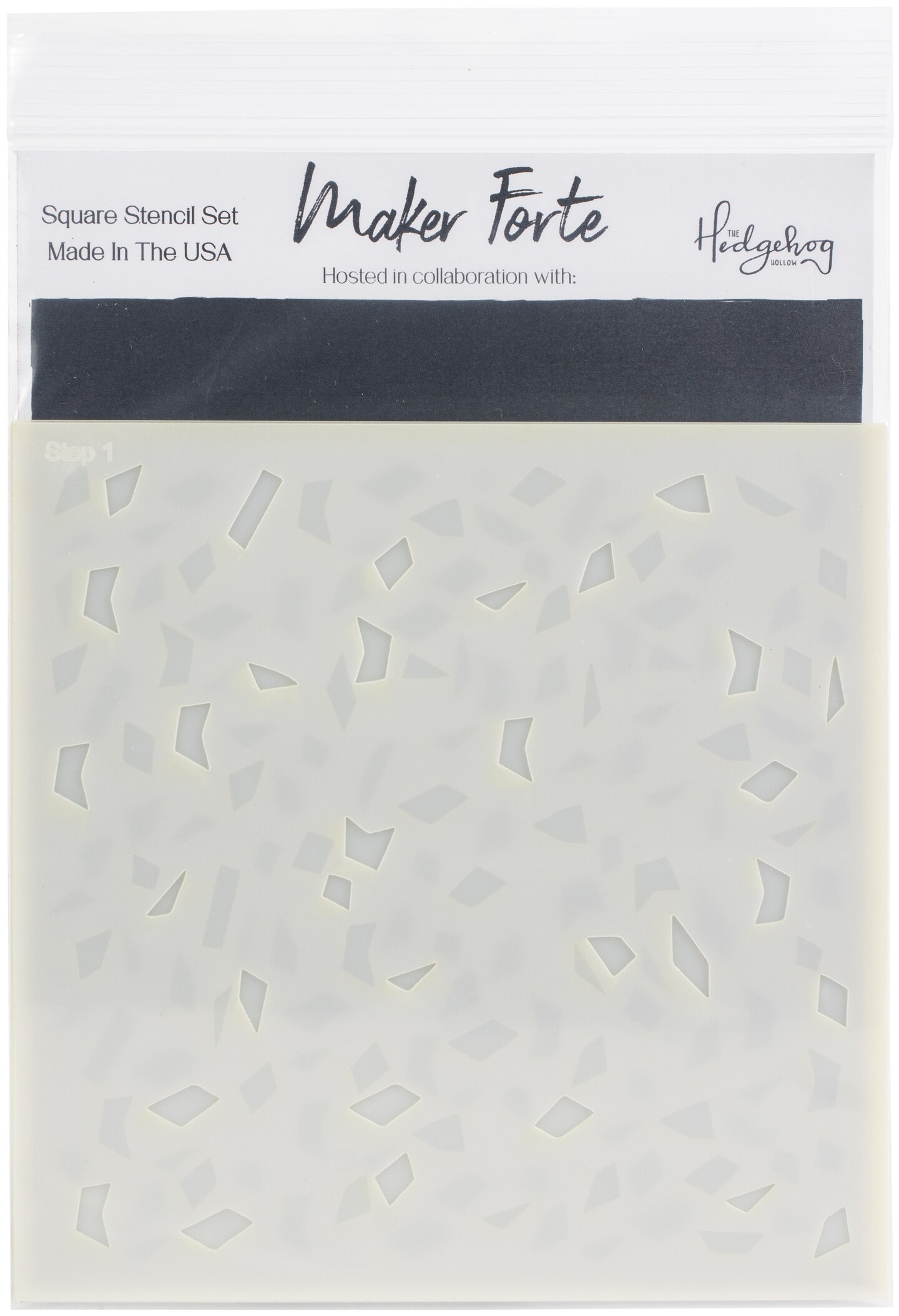 Maker Forte Layered Stencils 6"X6"Confetti Michaels