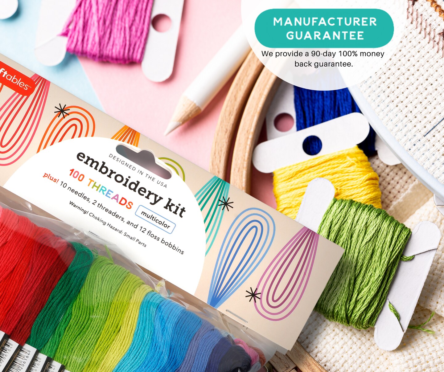 Incraftables Embroidery Thread for Bracelets 100pcs. Embroidery Floss ...