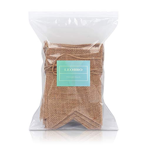 48 Pcs Burlap Banner, 30 Ft Swallowtail Flag, DIY Decoration for Holidays, Wedding, Camping, Party, New Year Decorations, Merry Christmas Banner, Indoor Christmas Decoration