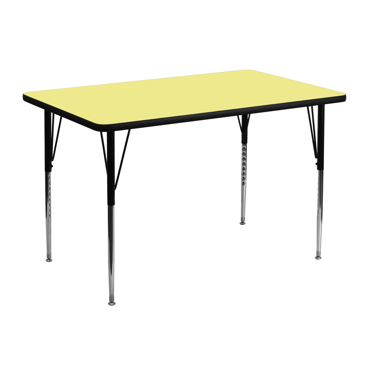 Emma and Oliver 30x48 Rectangle Laminate Adjustable Activity Table