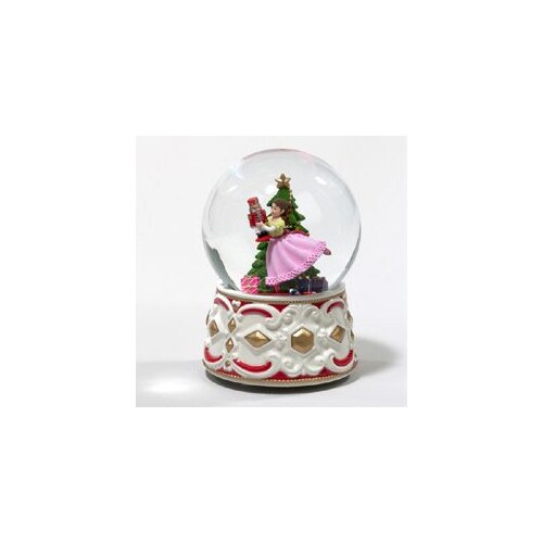 KSA 5.5" Clara with Nutcracker Musical Christmas Water Globe