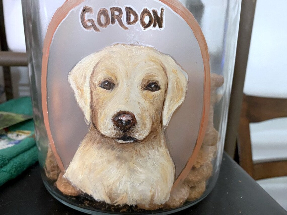 Custom Dog Treat Jar, Custom Painted Treat canister, Dog 2024 Portrait