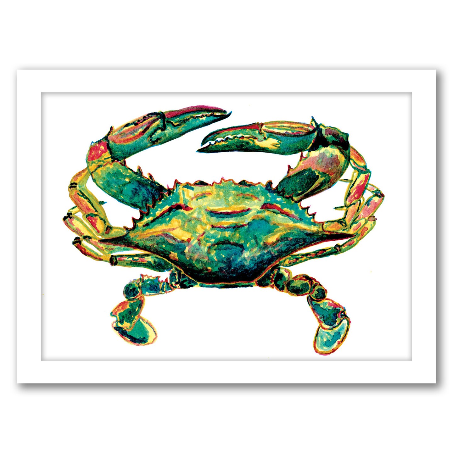 Blue Crab2 by T.J. Heiser Frame  - Americanflat