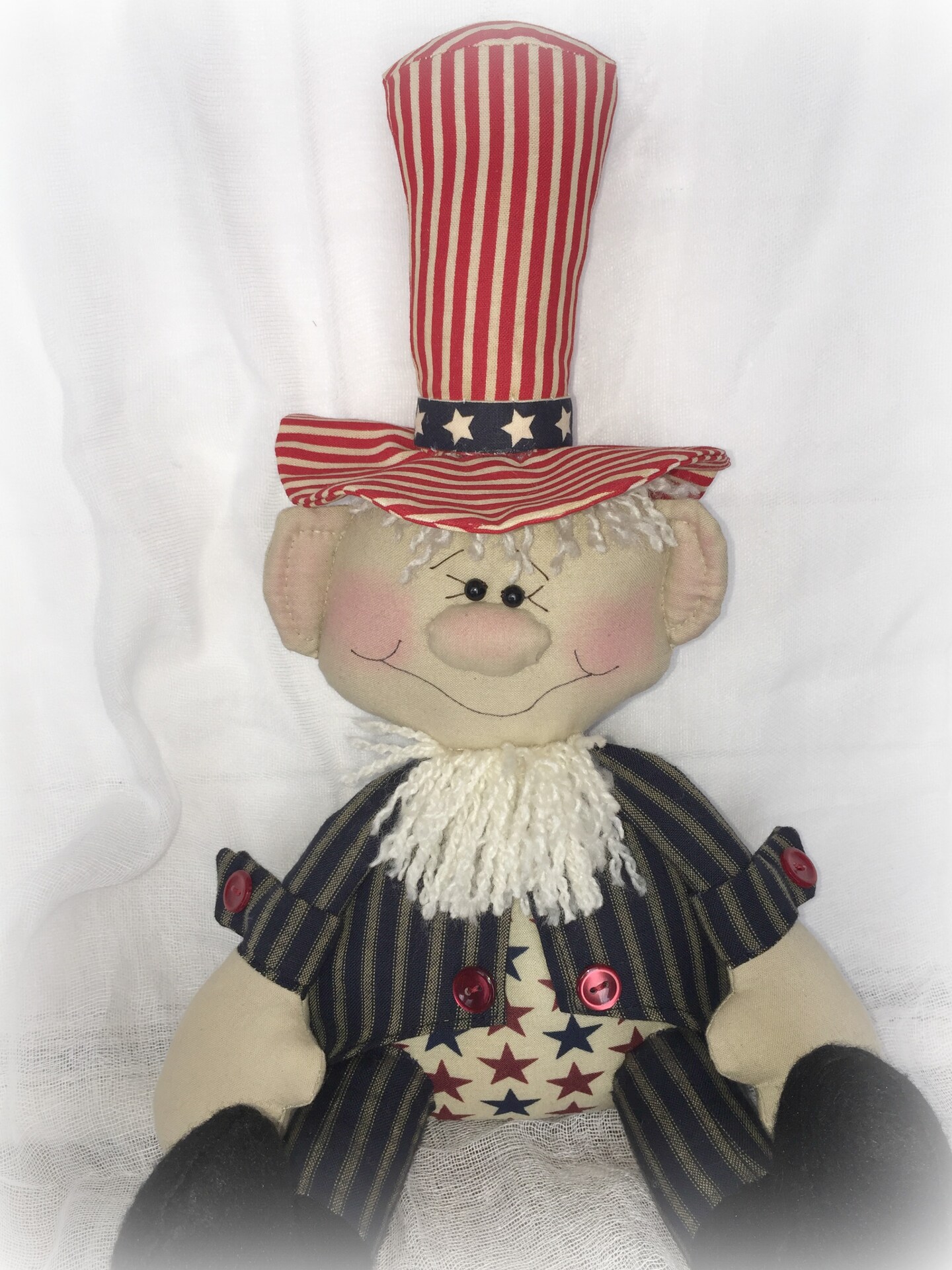 Uncle Sam Doll | Patriotic decor | 4th of July decor | Red white