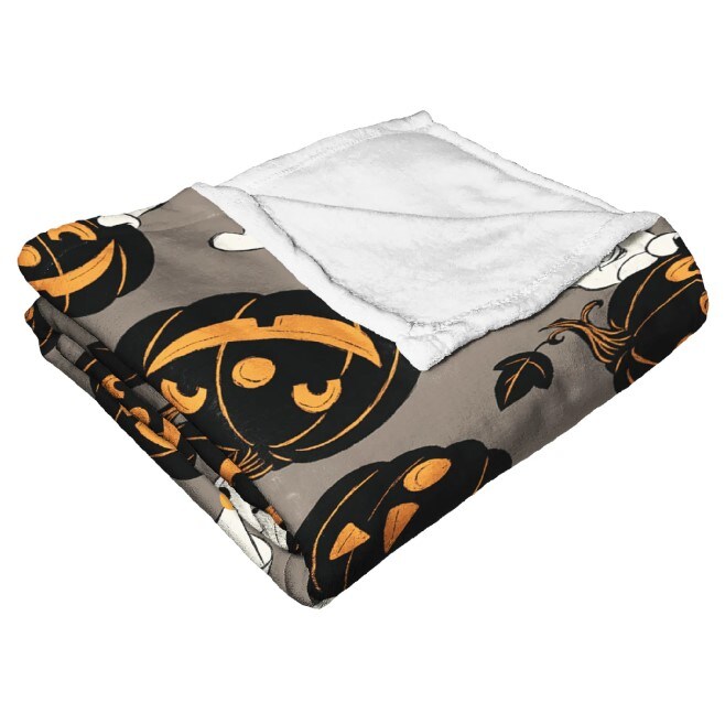 The Northwest Company Winnie the Pooh and Pumpkin Patch Pattern Aggretsuko Comics Silk Touch Throw Blanket - 50&#x22; x 60&#x22;