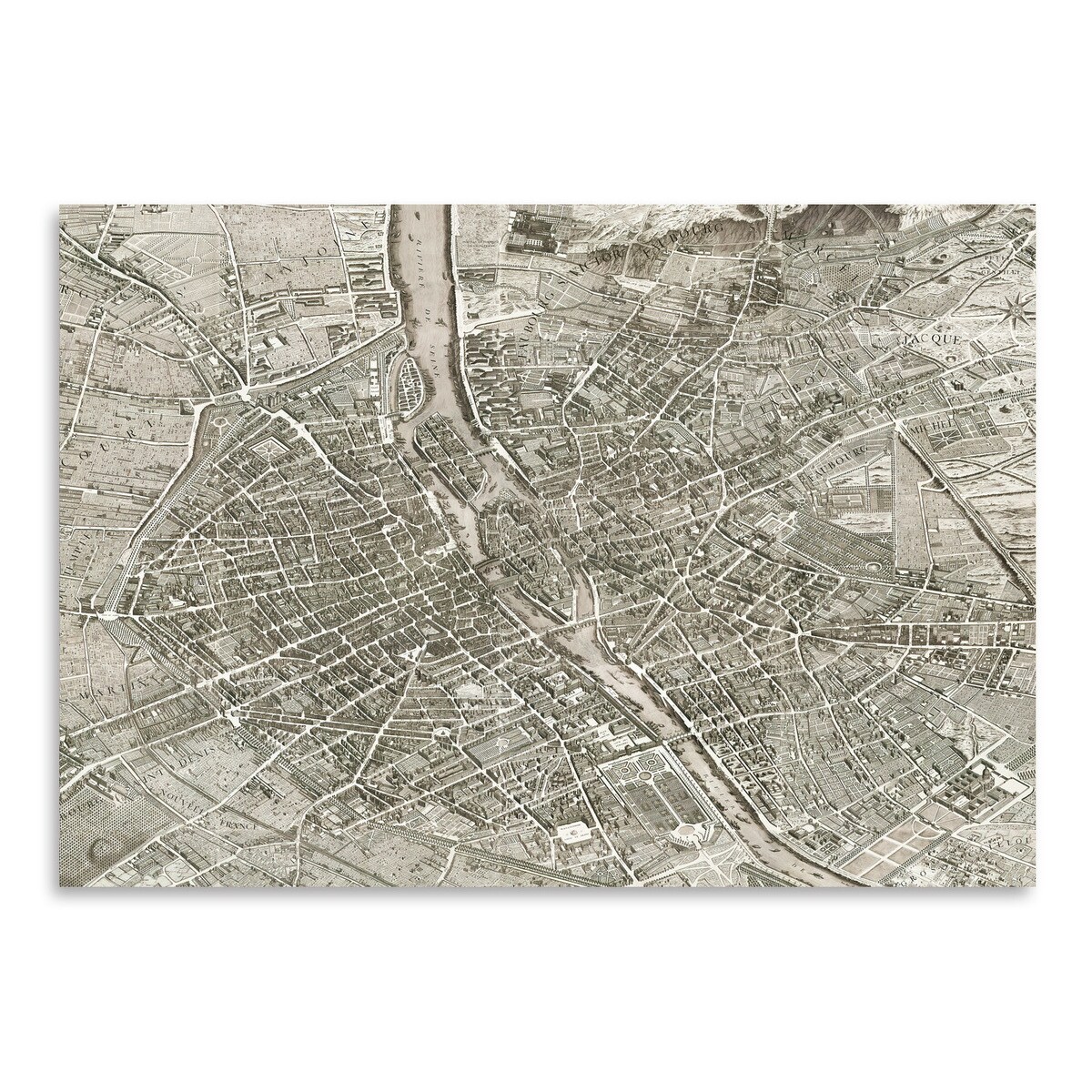 Map Paris by Chaos &#x26; Wonder Design  Poster Art Print - Americanflat