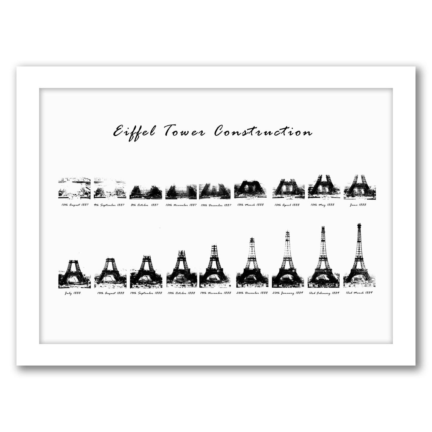 Eiffel Tower Construction by Nuada Frame  - Americanflat