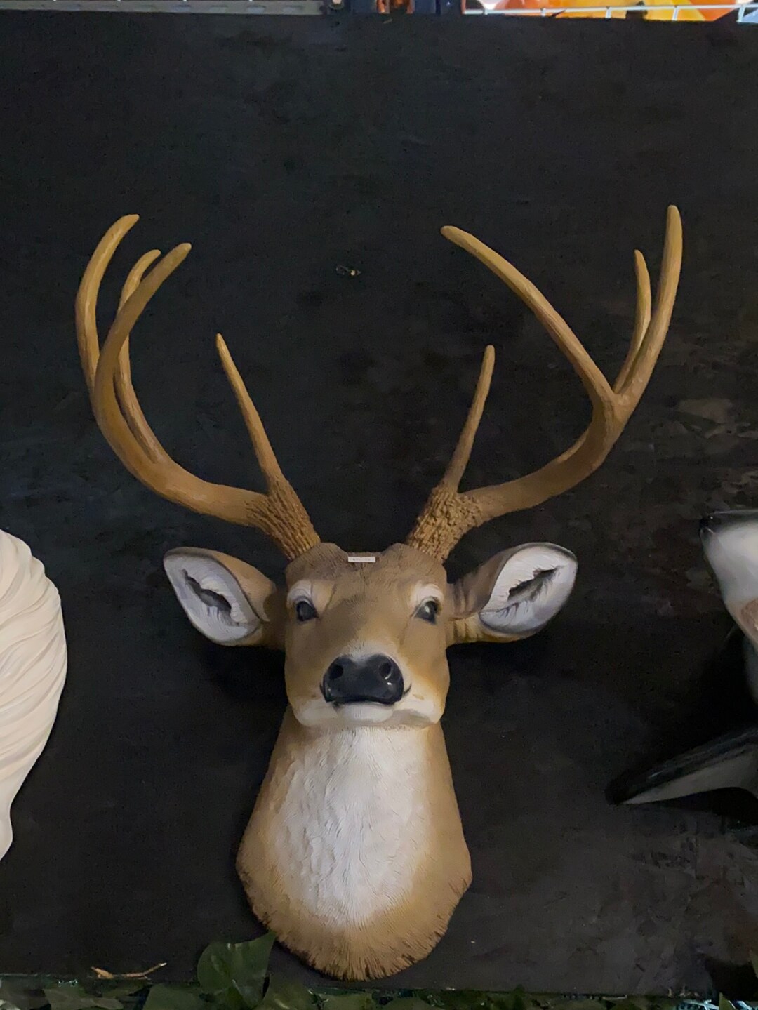 Small Buck Deer Head Statue