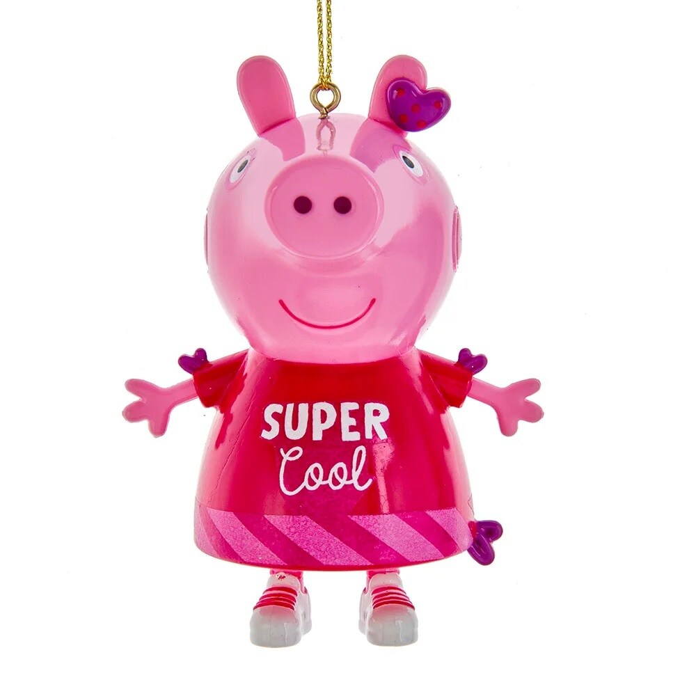 KSA Pack of 24 Peppa Pig &#x22;Super Cool&#x22; Christmas Ornaments 15&#x22;