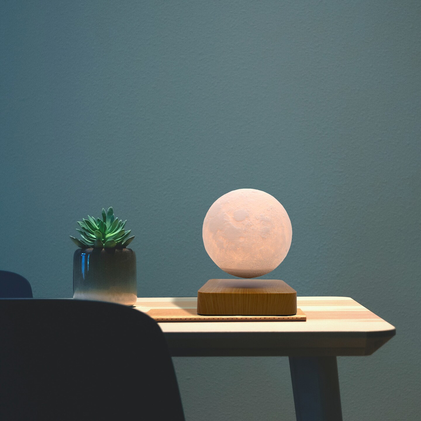 Magnetic Levitation Floating Planets and Moon Table Lamp