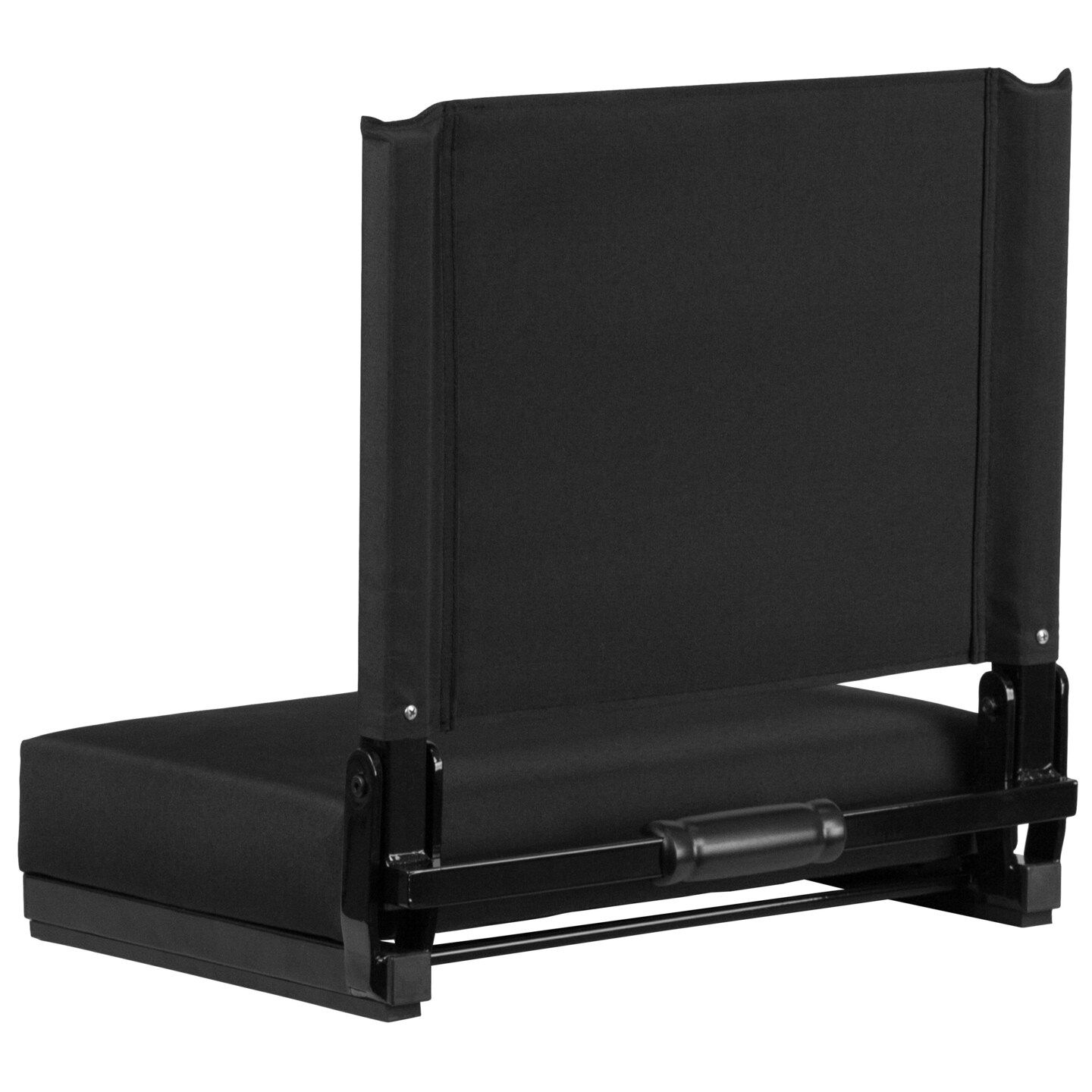 Emma and Oliver 500 lb. Rated Lightweight Stadium Chair with Handle &#x26; Ultra-Padded Seat