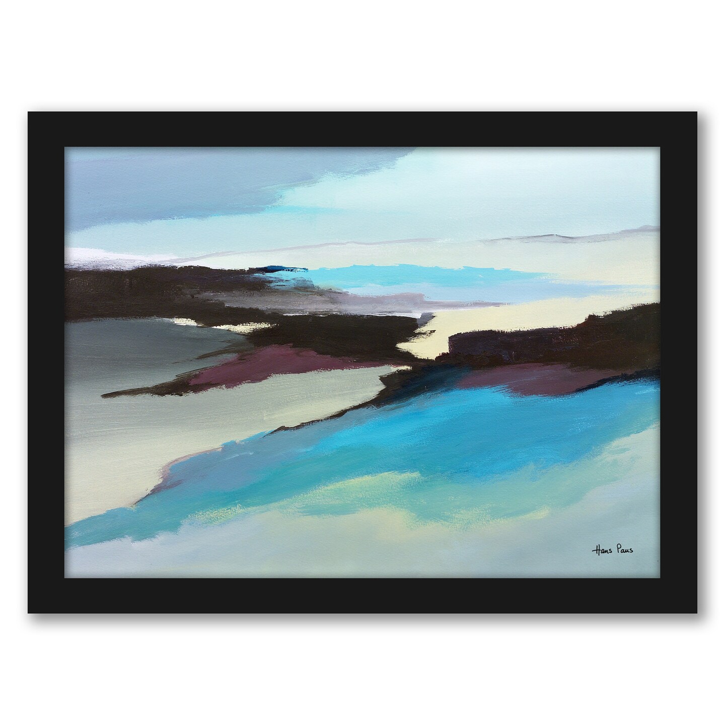 Abstract Landscape 1 by Hans Paus Frame  - Americanflat