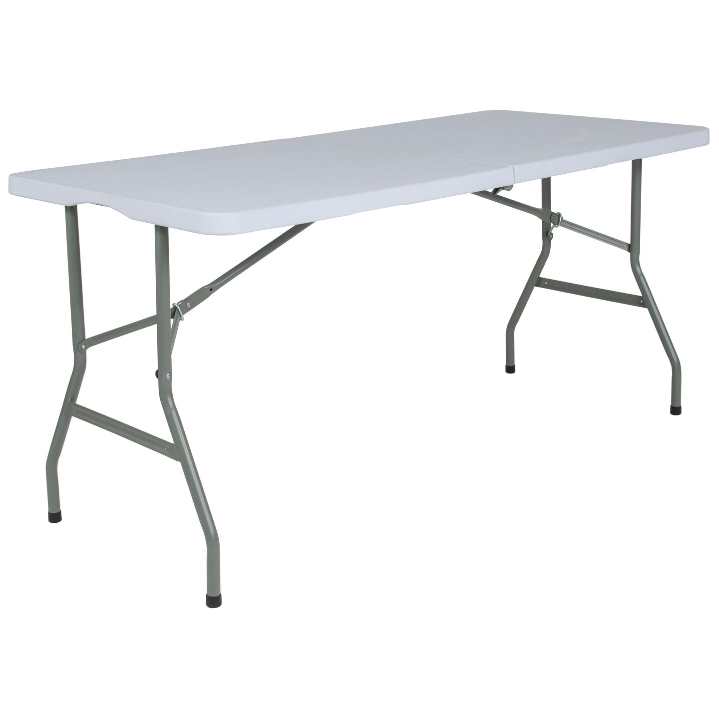 Emma and Oliver 4.97-Foot Bi-Fold Plastic Folding Table