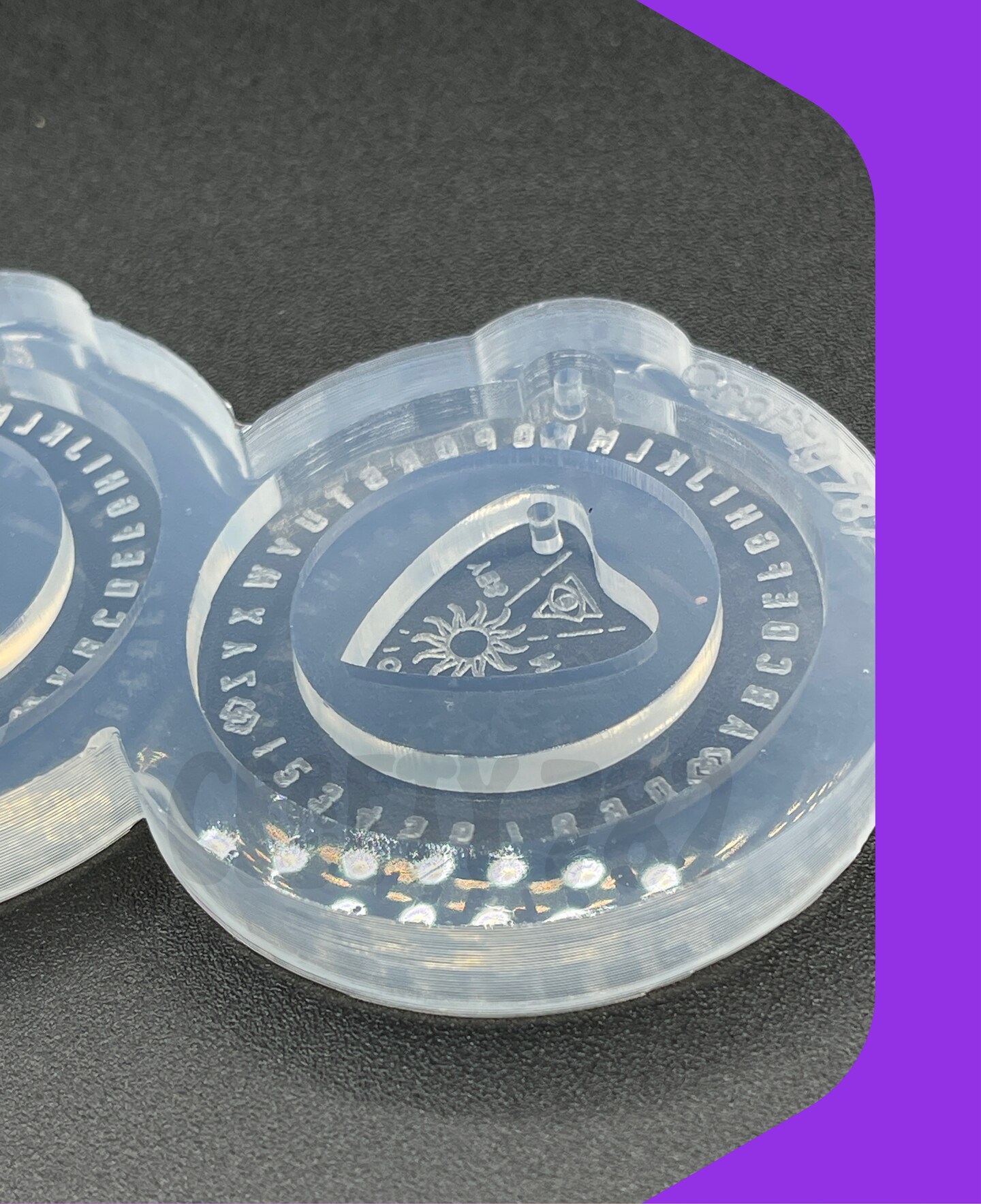 Ouija Earring Silicone Mold