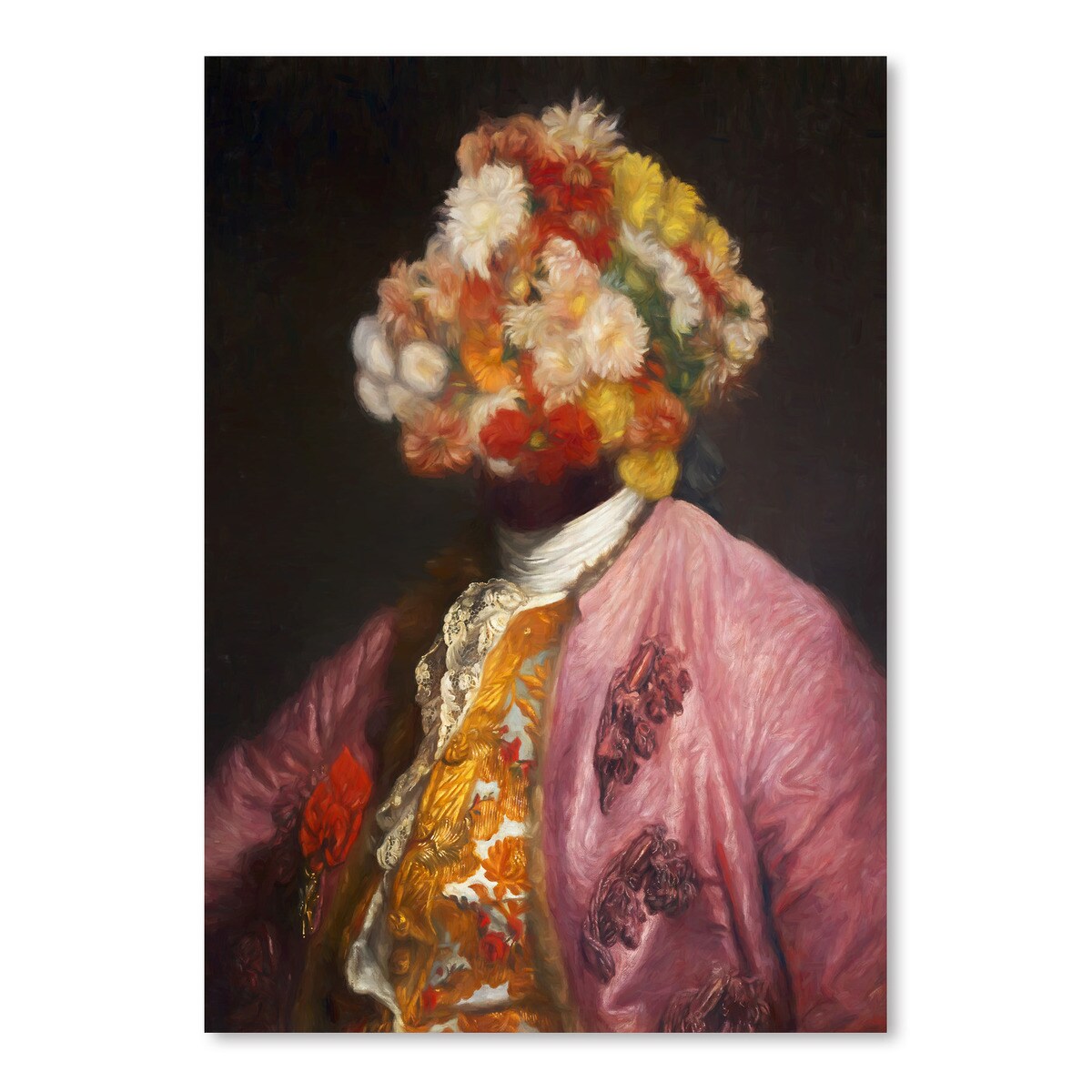 Flower Portrait by Chaos &#x26; Wonder Design  Poster Art Print - Americanflat