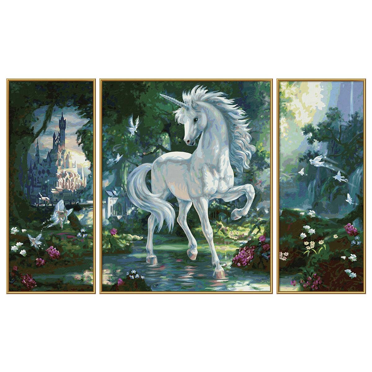 Schipper Unicorn in the Magic Forest PaintbyNumber Kit Michaels