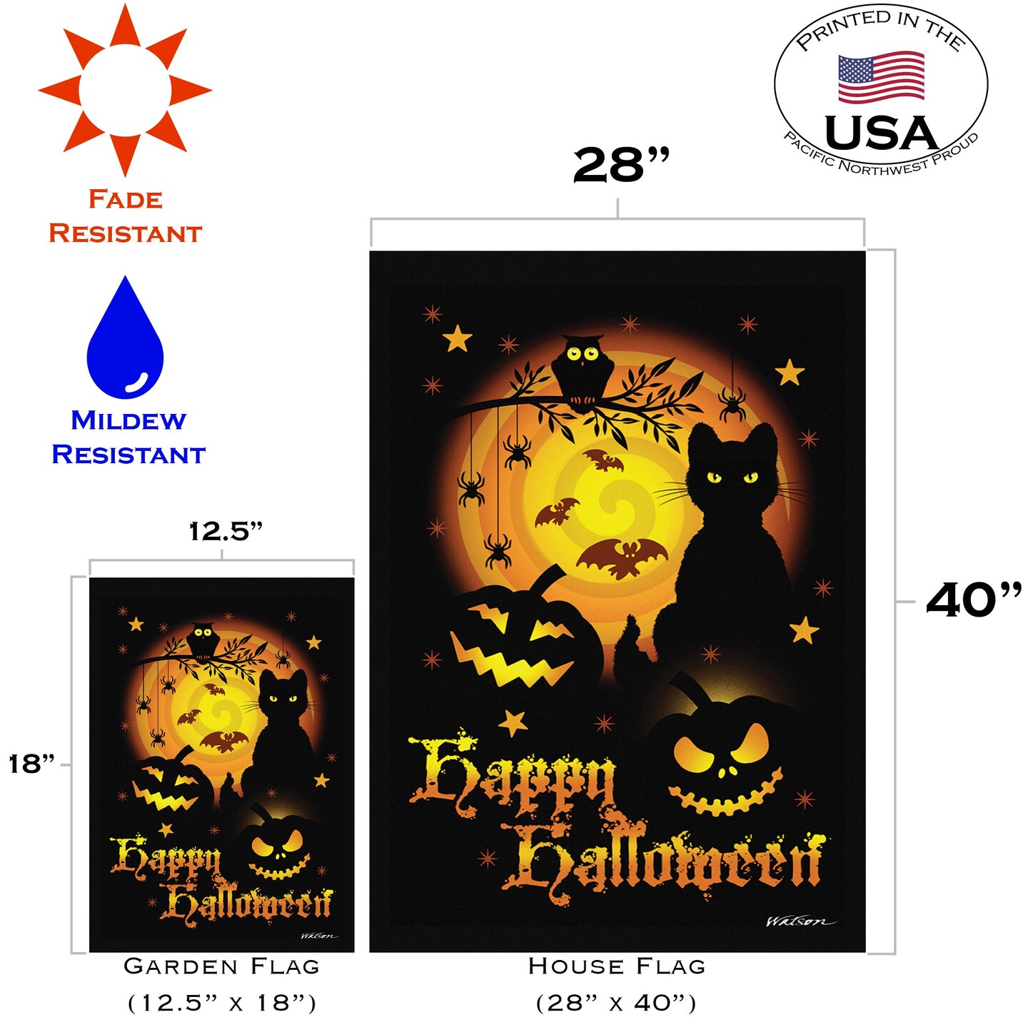 Scary Halloween Decorative Halloween Flag