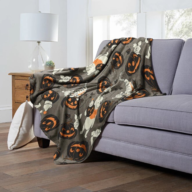 The Northwest Company Winnie the Pooh and Pumpkin Patch Pattern Aggretsuko Comics Silk Touch Throw Blanket - 50&#x22; x 60&#x22;