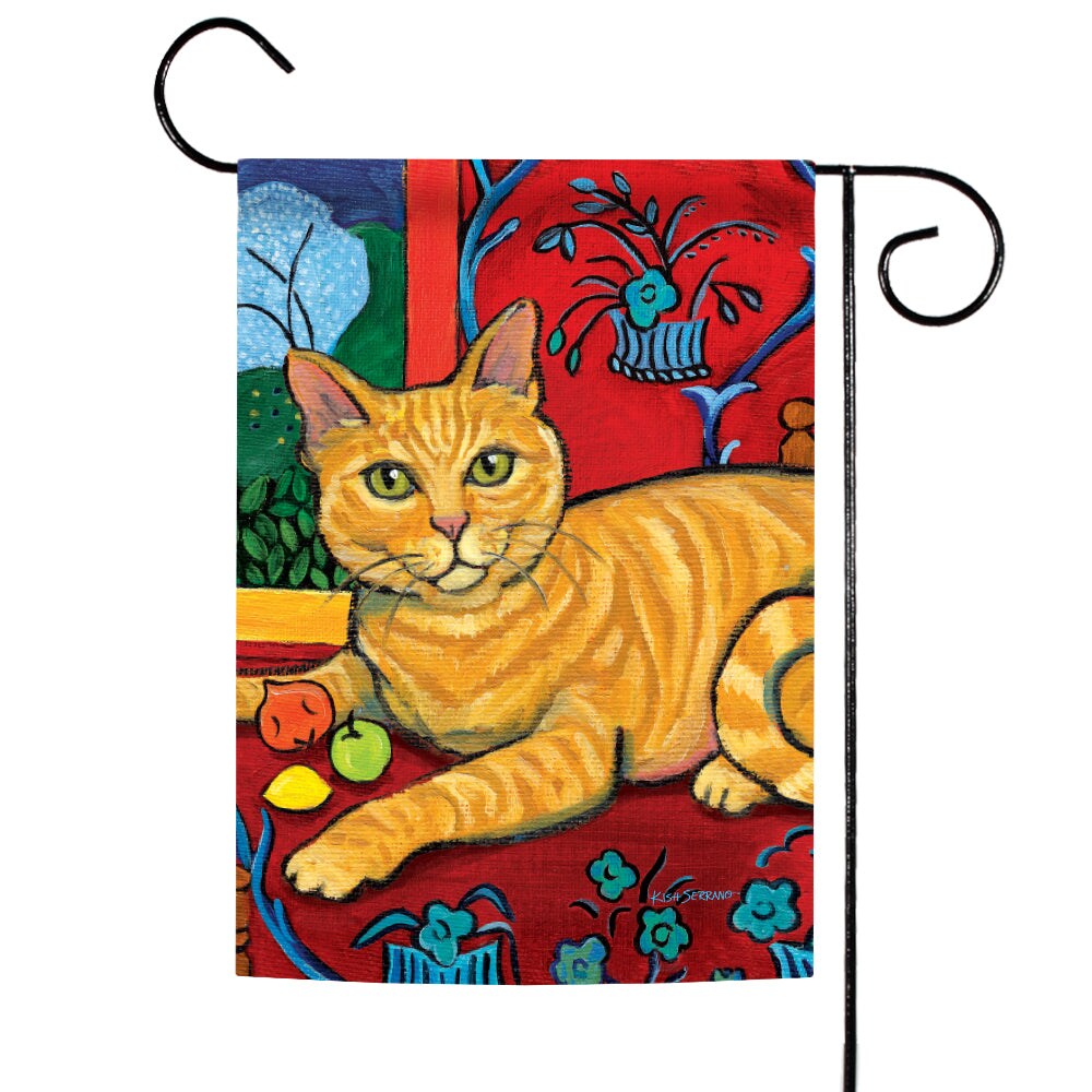 Cattise- Orange Tabby Decorative Cat Flag