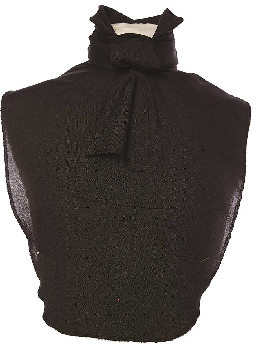 Renaissance Black Cravat And Shirt Front Costume Accessory