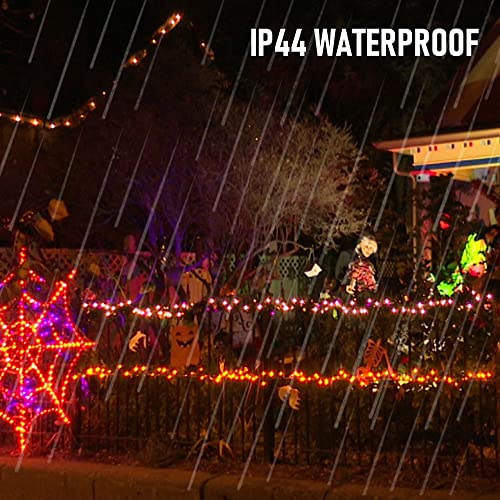 Fairy String Lights, 20FT 60 LED Copper Wire Battery Operated Waterproof Lights, Halloween Decorations for Indoor Home Outdoor Patio Yard Party Decor (Purple and Orange, 1)