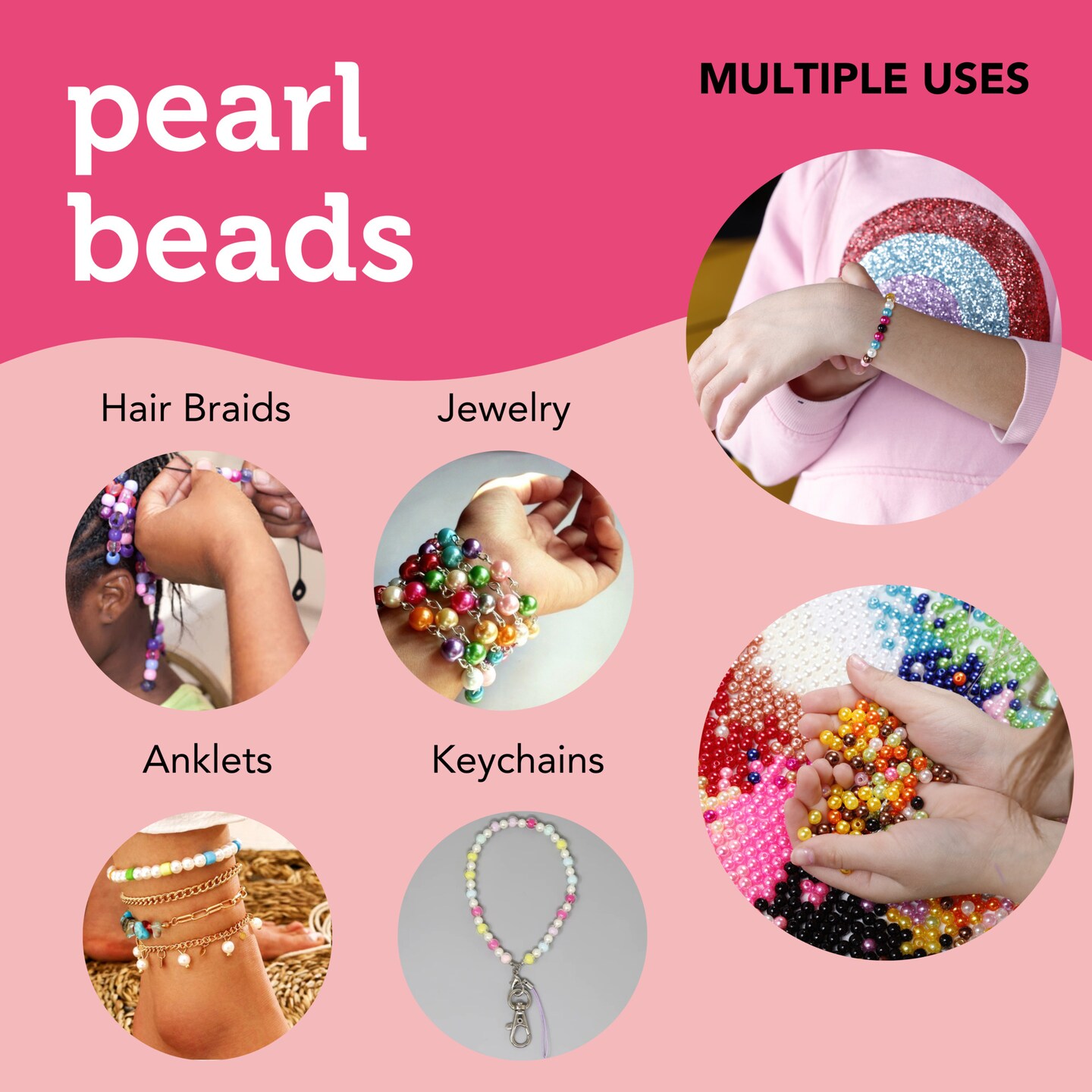 Hands Craft, Pearl Beads. Creativity Made Easy: Art Essentials