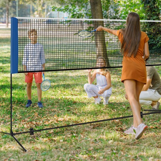 Adjustable Badminton Racket Set with Portable Carry Bag and Anti-Slip Foot-pad