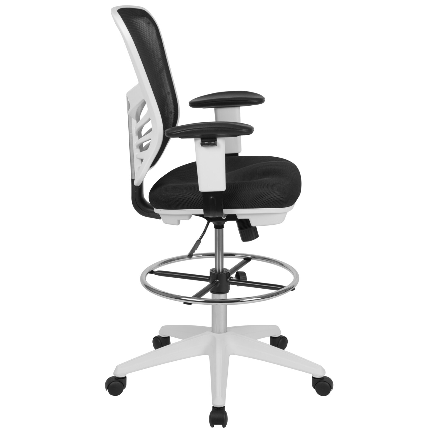 Emma and Oliver Mid-Back Mesh Adjustable Ergonomic Drafting Chair, Task Chair