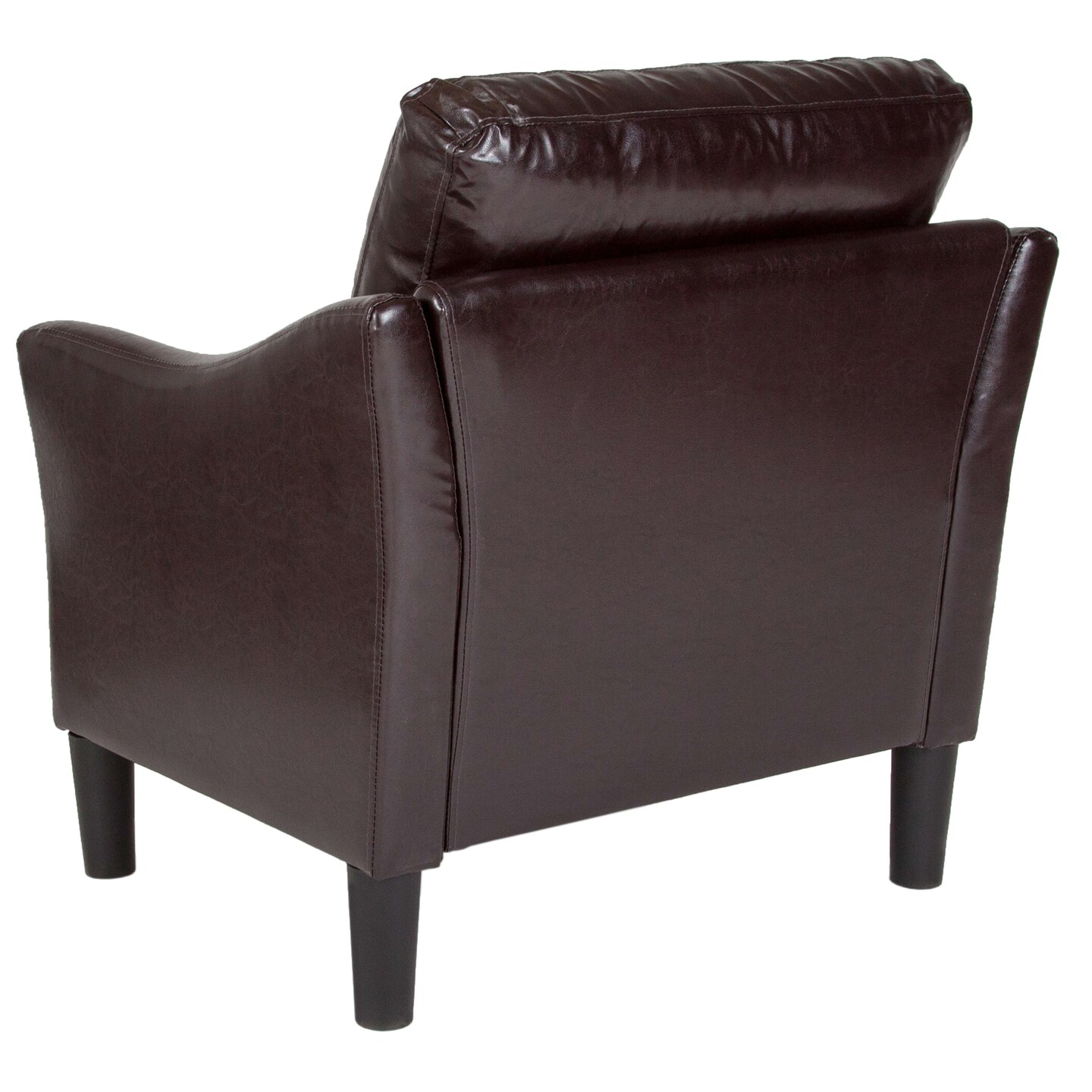 Emma and Oliver Living Room Slanted Arm Chair Single Seat Couch