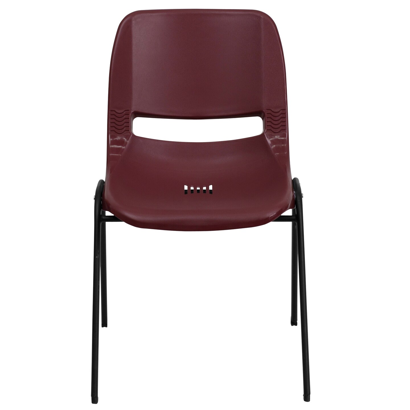 Emma and Oliver Ergonomic Shell Student Stack Chair - Classroom Chair / Office Guest Chair