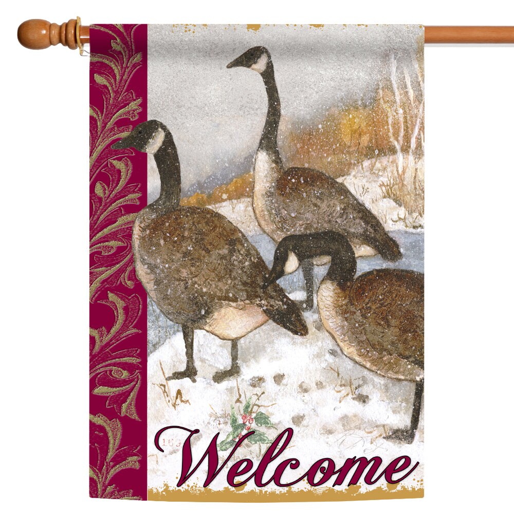Welcome Geese Decorative Welcome Flag