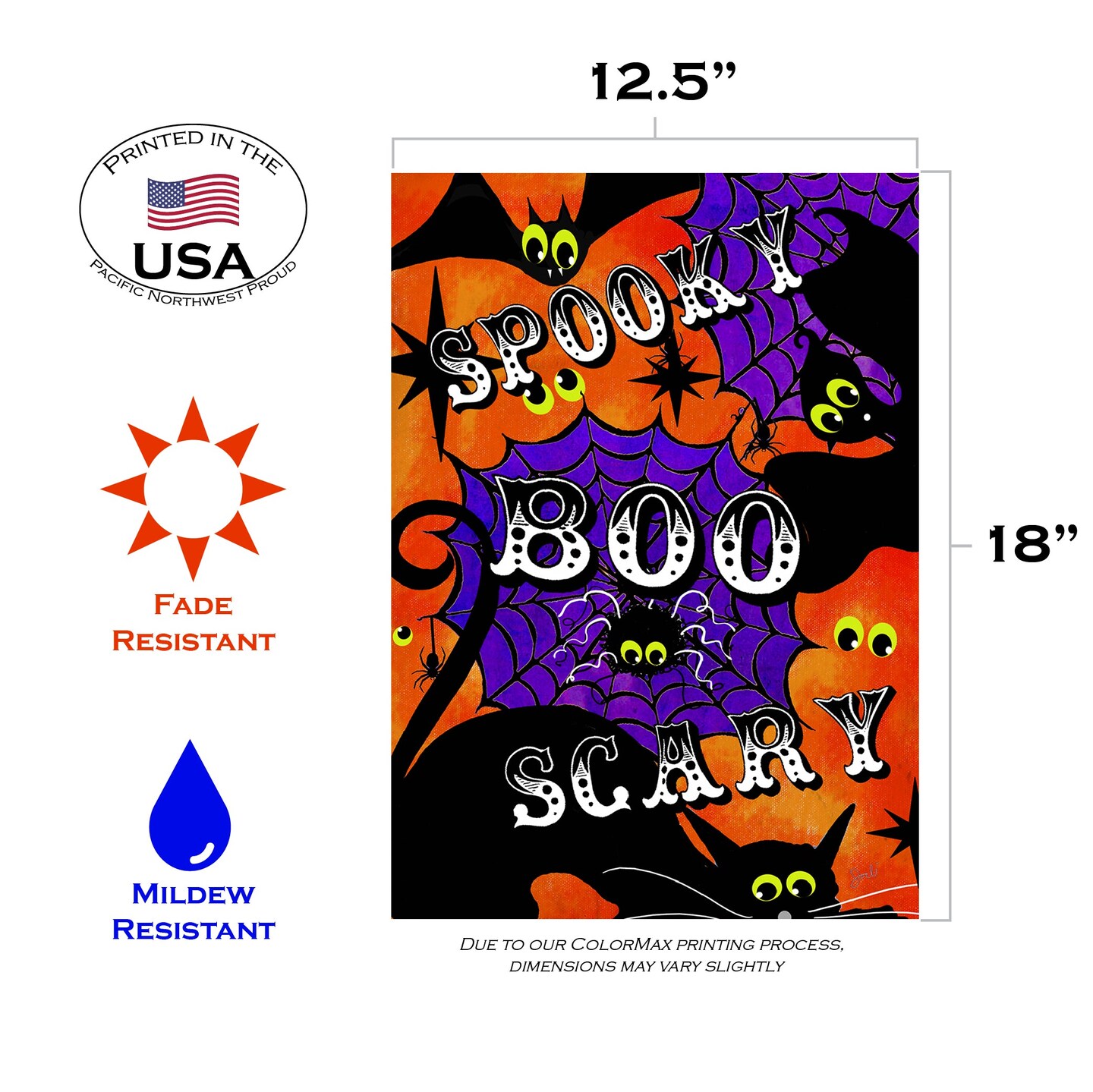 Spooky Scary Decorative Halloween Flag