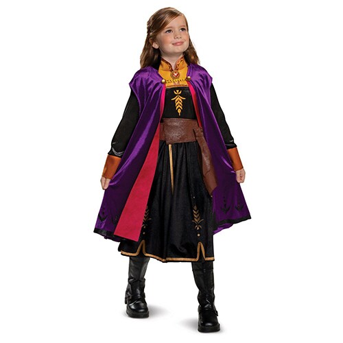 Frozen 2 Anna Deluxe Girls Fancy Dress Costume - Medium