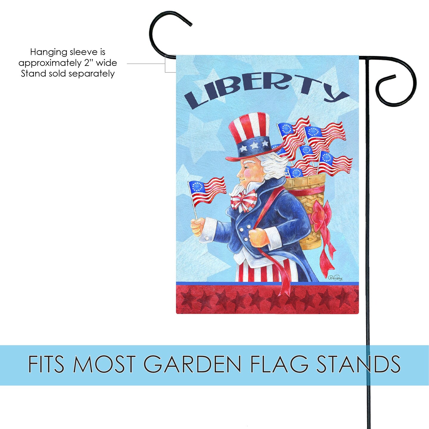 Uncle Sam Decorative Patriotic Flag