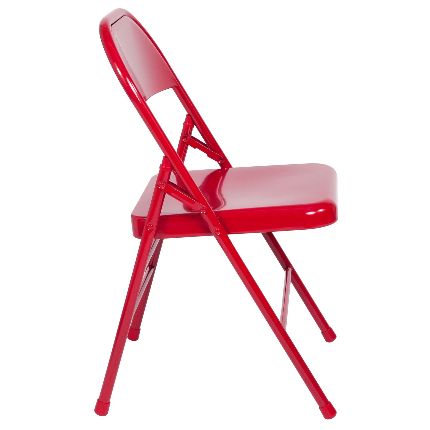 Emma and Oliver 2 Pack Home &#x26; Office Portable Party Events Steel Metal Folding Chair