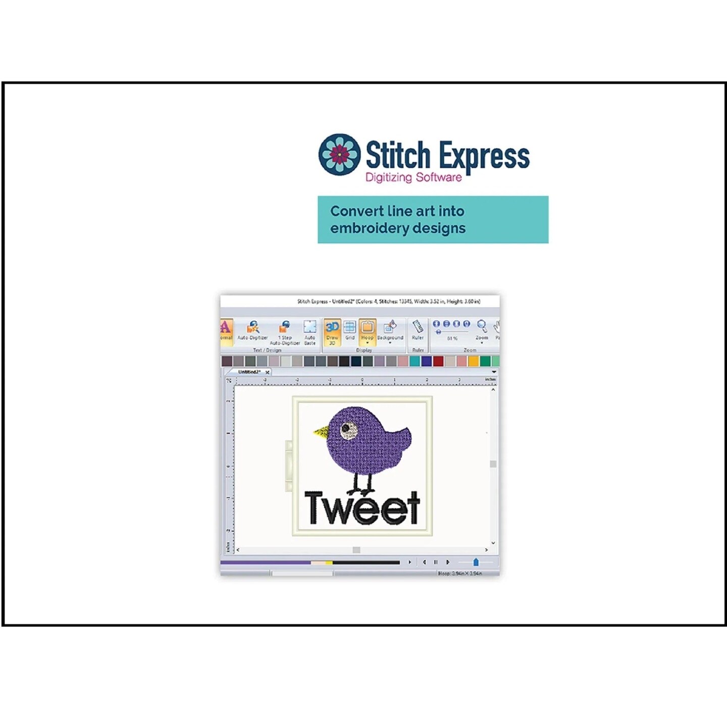 Brother SE2000 Embroidery & Sewing Machine w/ $1,470 Embroidery & Digitizing Bundle