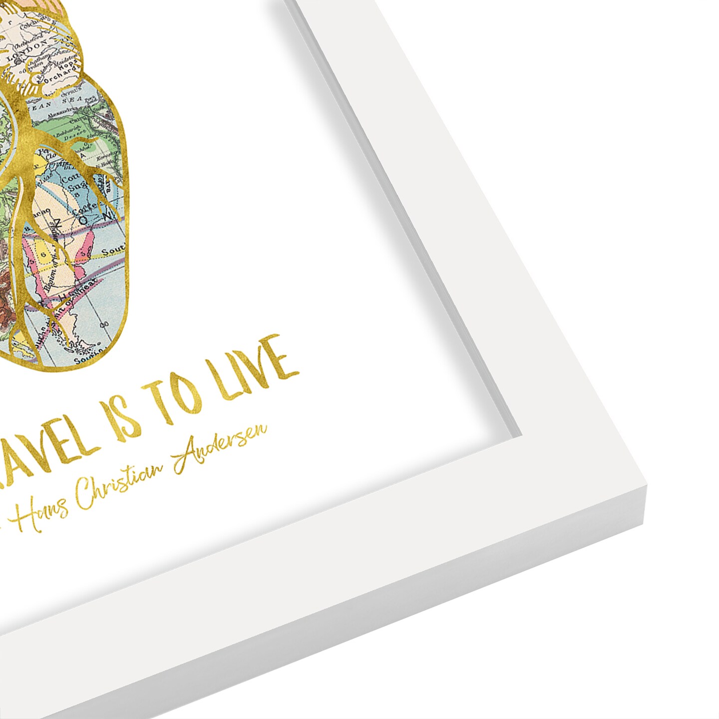 To Travel Is To Live by Elena David Frame  - Americanflat