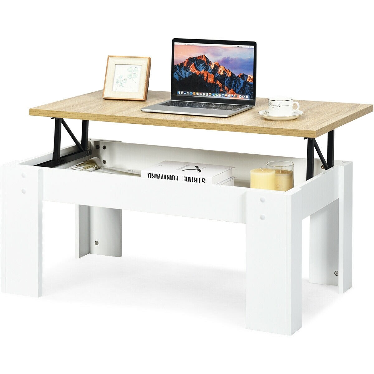 Lift Top Coffee Pop-UP Cocktail Table