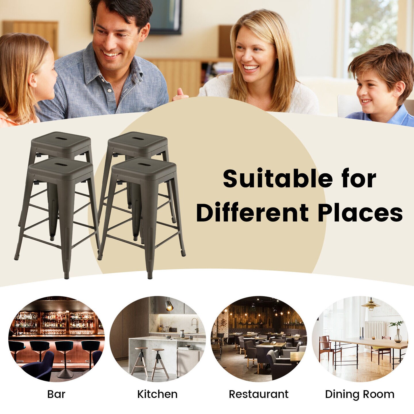 Stackable counter height discount chairs