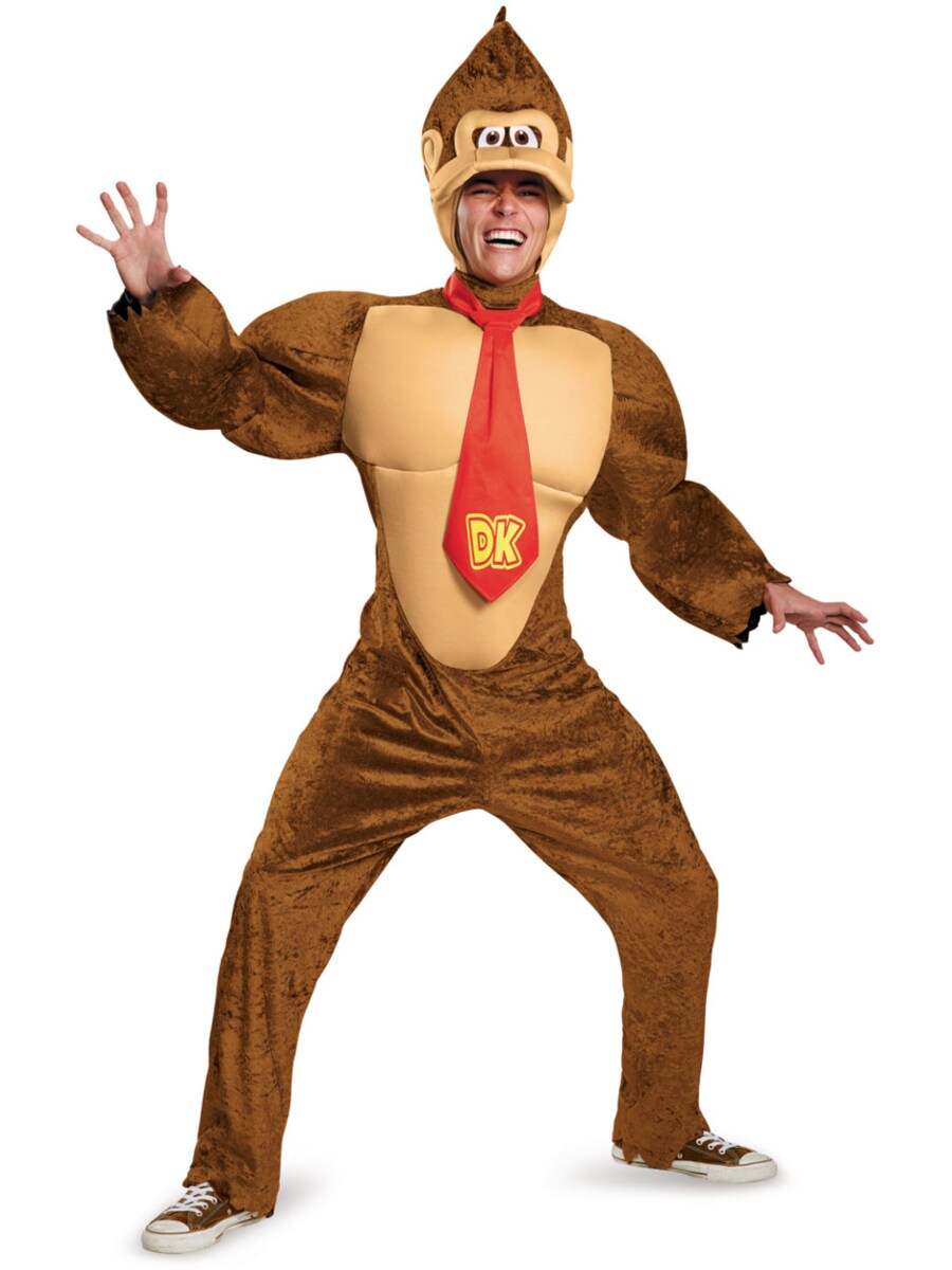 Adult&#x27;s Mens Deluxe Nintendo Donkey Kong Monkey Costume