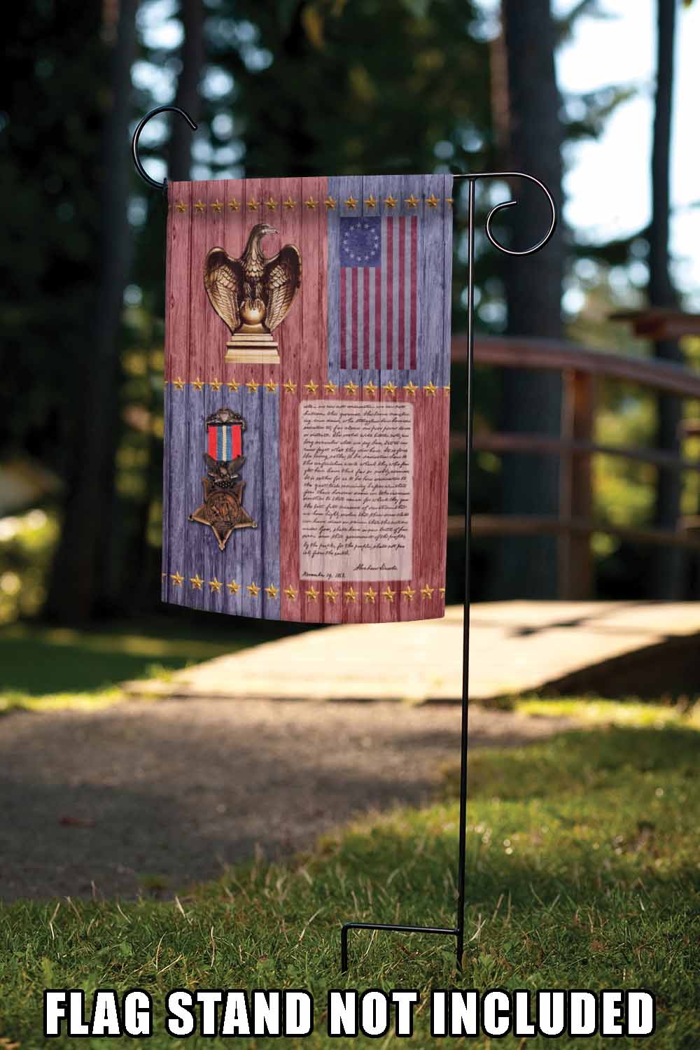 Gettysburg Address Decorative Patriotic Flag
