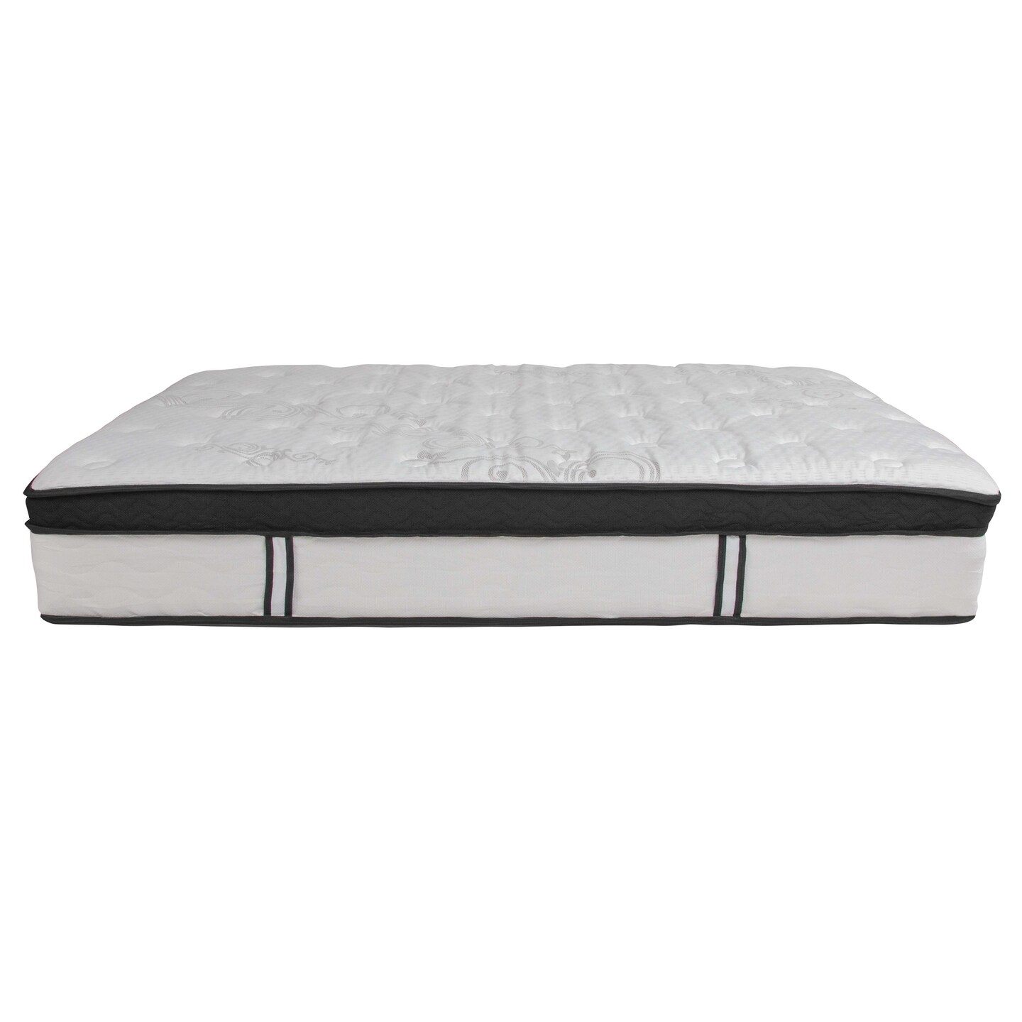 Merrick Lane Hulen 12 Inch Hybrid Pocket Spring &#x26; CertiPUR-US Certified Memory Foam Mattress