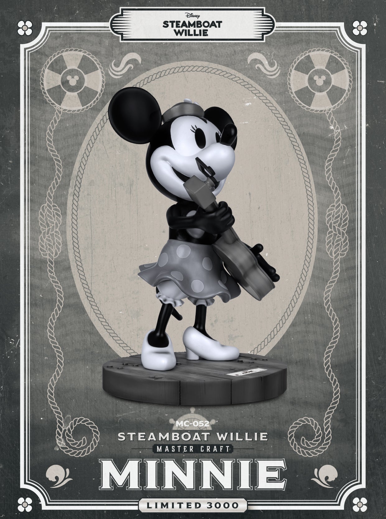 Steamboat Willie Master Craft Minnie Table Top Statue