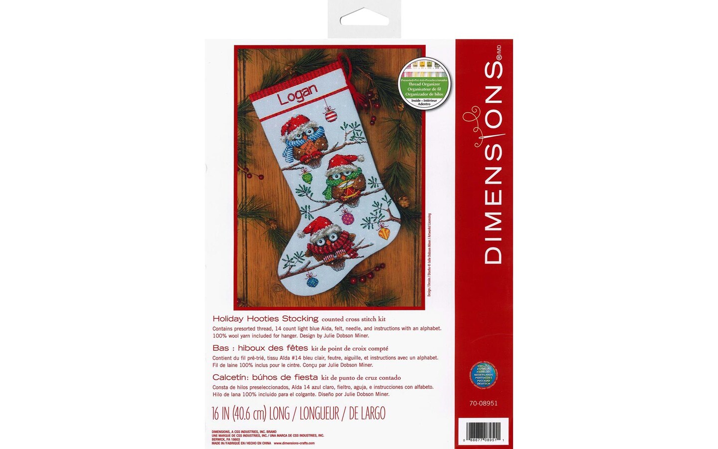 Dimensions Cross Stitch Kit Holiday Hooties Stckng Michaels