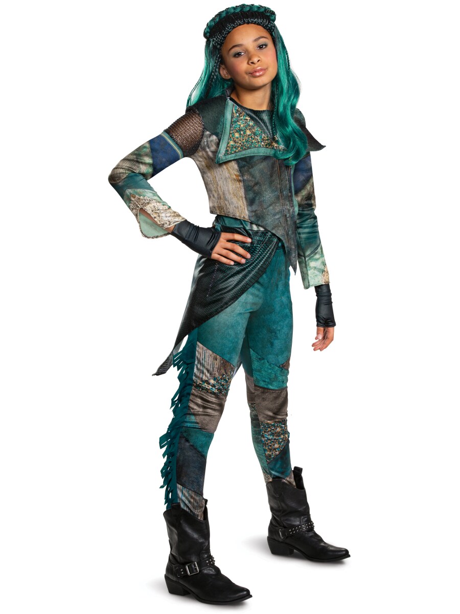 Childs Girl&#x27;s Deluxe Disney Descendants 3 Uma Costume