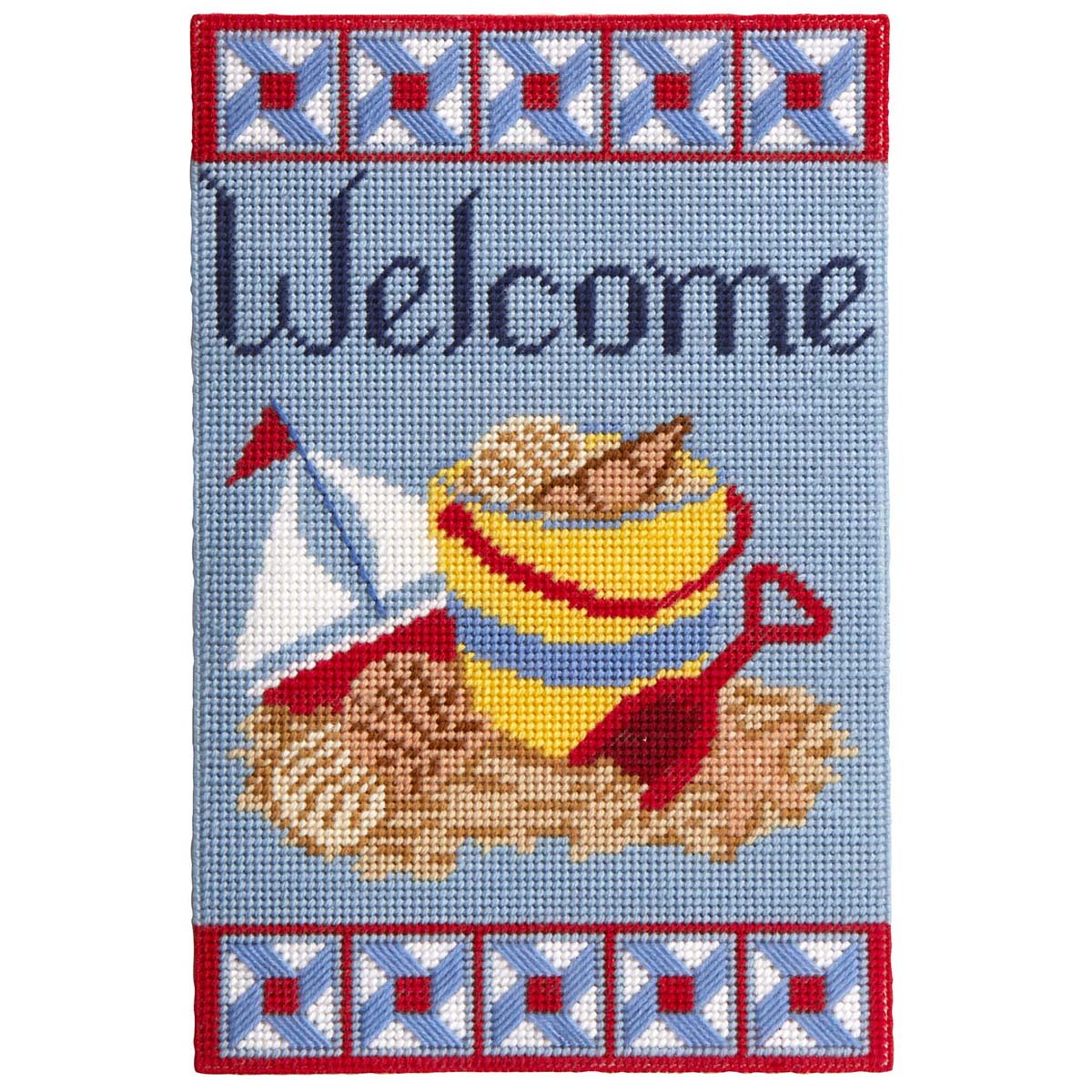 Herrschners Summer Welcome Wall Hanging Plastic Canvas Kit